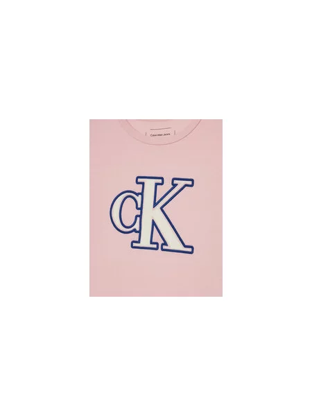 Calvin Klein Jeans T-shirt Boxy Fit ružičasta