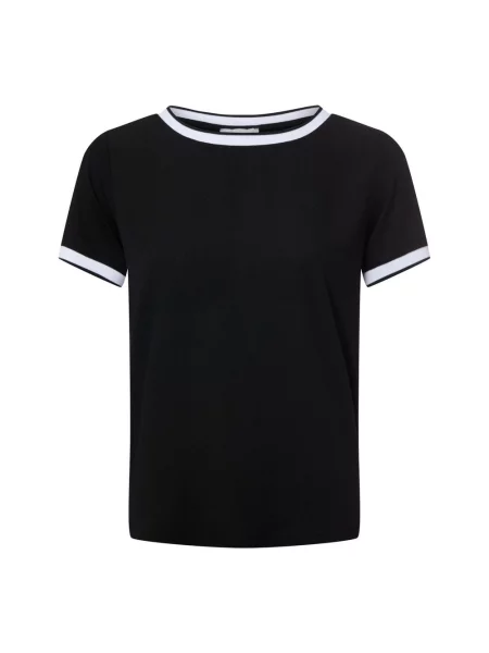 T-shirt o kroju regular fit z mieszanki More & More czarna