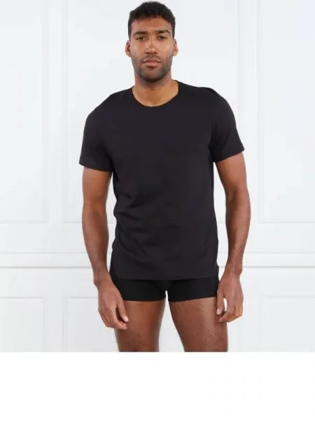 BOSS BLACK Tricou 2P ComfortS | Relaxed fit negru