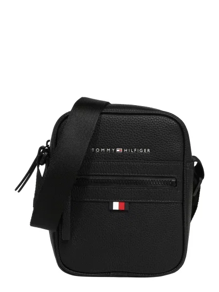 TOMMY HILFIGER Torba za čez ramo Essential rdeča bela črna