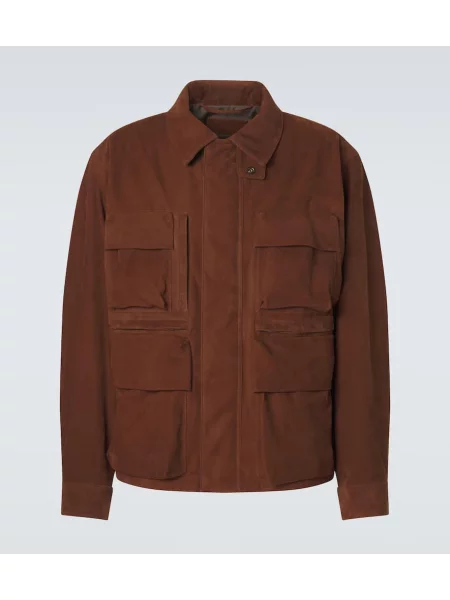 Geacă Lemaire din piele de căprioară maro