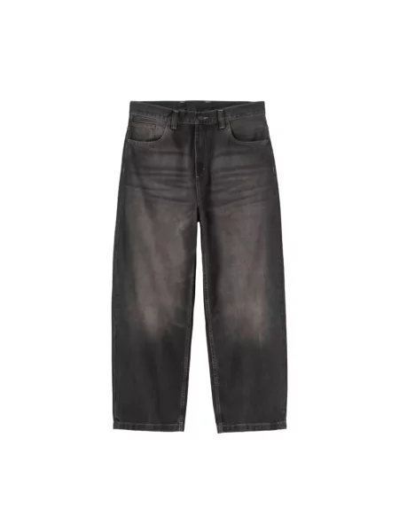 Szerokie jeansy Carhartt Wip czarne