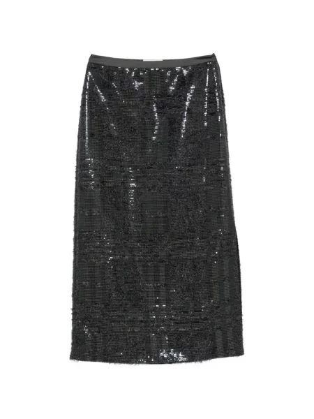 Fustă midi Peserico cu paiete gri