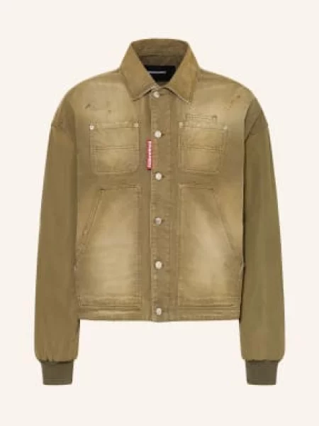 Kurtka Carpenter Z Mieszanki Materiałów beige brązowa