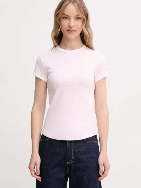 Majica Tommy Hilfiger za žene ružičasta
