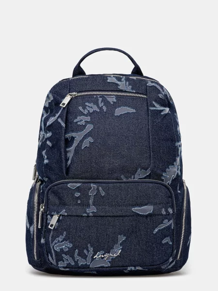 Desigual hátizsák KILO CHESTER MIN sötétkék nagy mintás kék