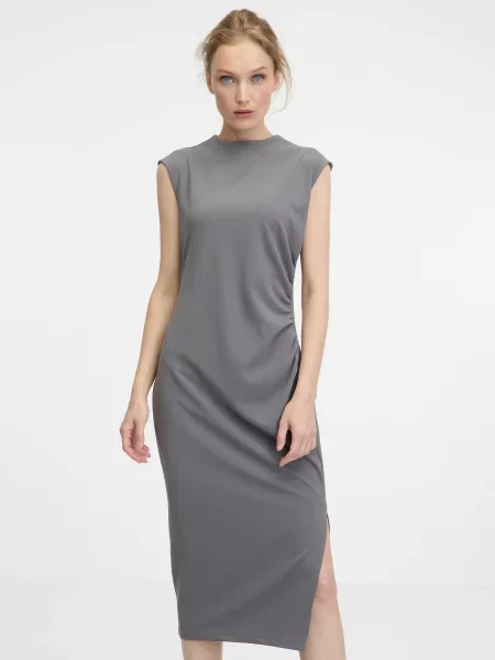 Rochie midi Orsay până la genunchi de costum gri