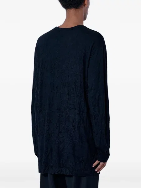 Lung tricou Yohji Yamamoto negru