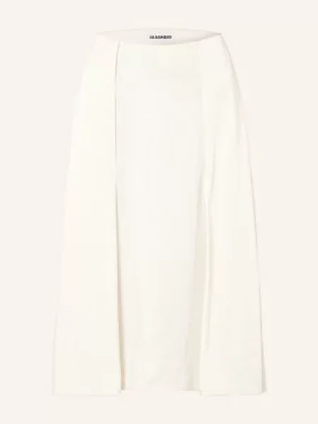 Jil Sander Spódnica Satynowa weiss
