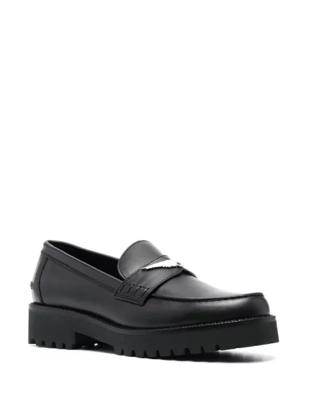 Iš natūralios odos loaferiai Zadig&voltaire juoda