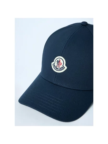Czapka z daszkiem Moncler niebieska