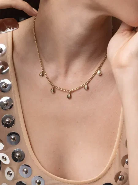 Colier Dana Rebecca Designs galben