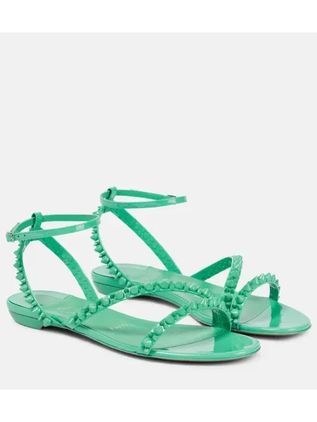 Sandale Christian Louboutin din piele verde