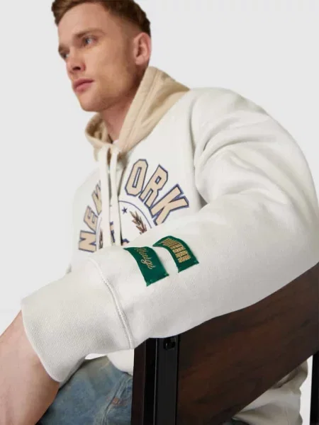 Bluza z kapturem z bawełny RHUIGI X PUMA beżowa