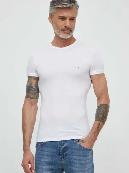 Armani Exchange Kratka majica črna