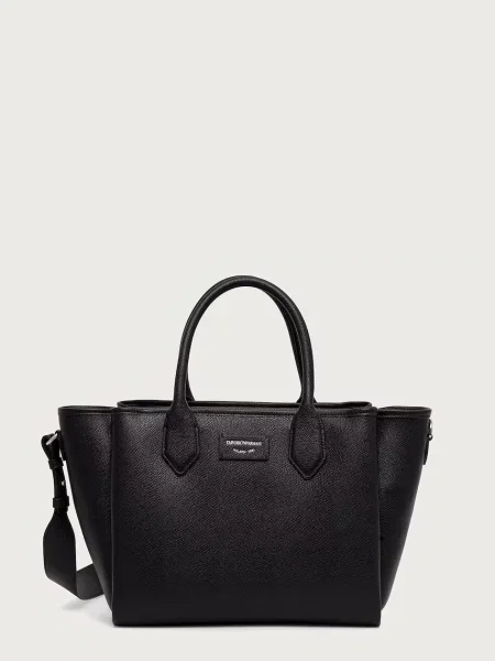 Geantă Emporio Armani din piele negru