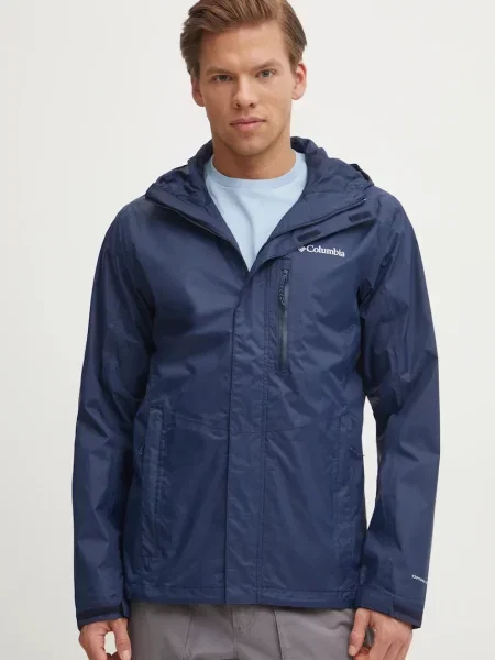 Pánska bunda do dažďa Columbia Pouring Adventure III collegiate navy námorníctvo