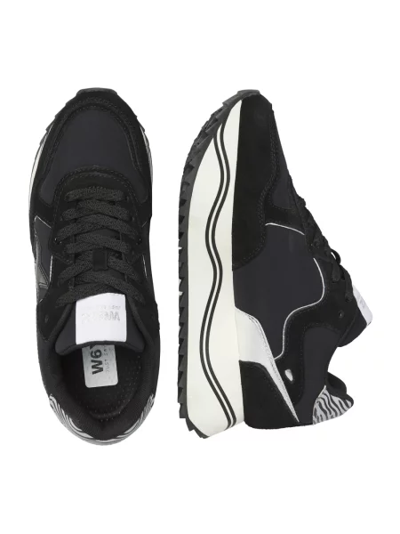 Sneakersy W6yz skórzane czarne