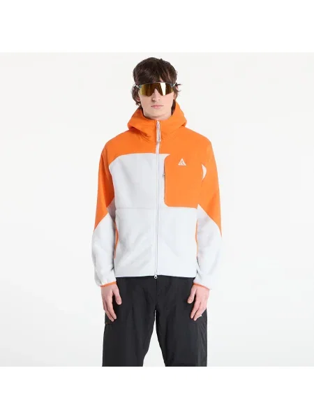 Hanorac cu glugă Nike cu glugă alb