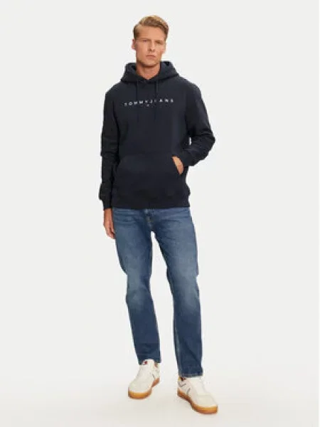 Tommy Jeans Mikina Tmavomodrá bílá