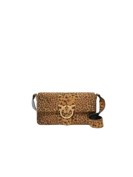 PINKO Torebki Kobieta ONE SIZE Skórzana Torba na Ramię Aw 25 brązowy