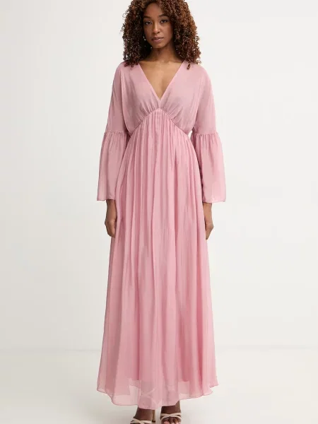 Haveone obleka s svilo roza