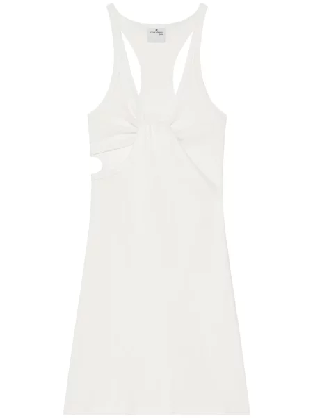 Rochie mini Courreges de costum alb