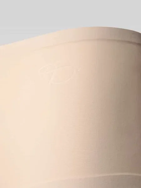 Slipy z detalem z logo Triumph beżowe