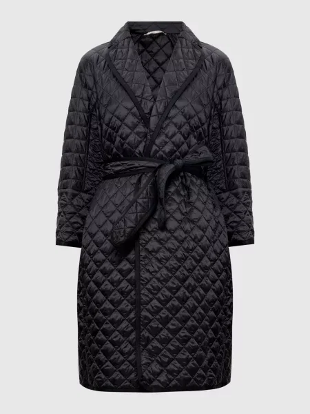 Стьобана куртка ARIANNA на запах Max Mara чорна