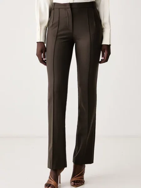 Pantaloni Patrizia Pepe de lână maro