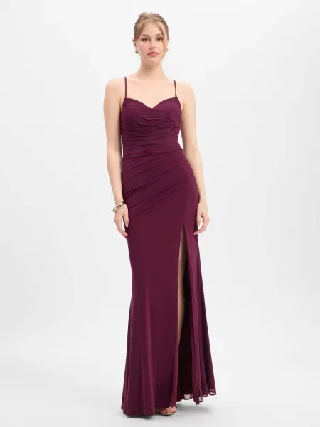 Luxuar Fashion sukienka wieczorowa Kobiety lila 32