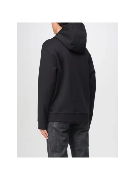 Bluza z kapturem Armani Exchange z kapturem czarna