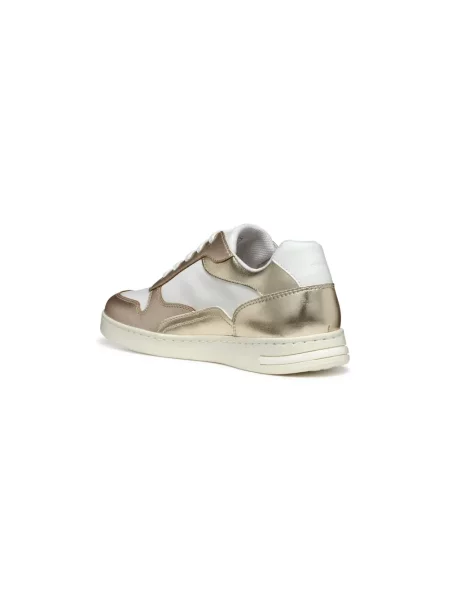 Geox sneakersy D JAYSEN złoty białe