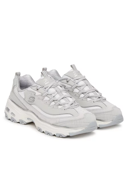 Superge Skechers D'Lites Chrome Wave siva