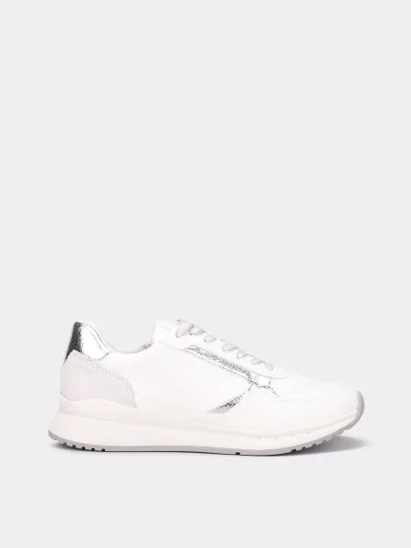 Замшевые повседневные кроссовки Geox белые