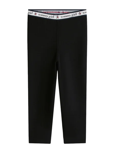 Tommy Jeans Leggings / alb negru