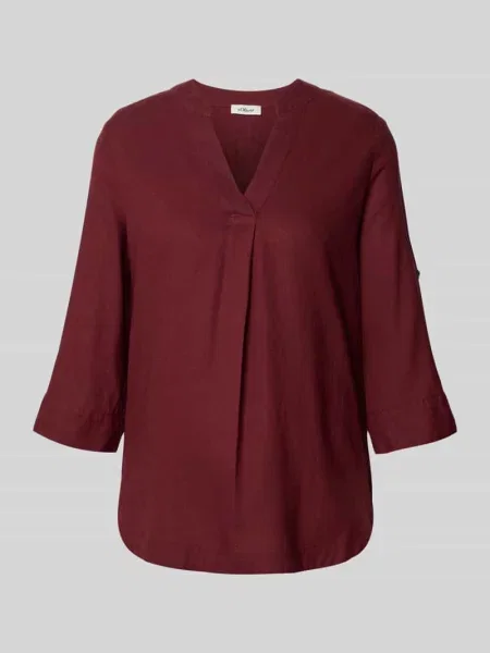 Tunika o kroju relaxed fit z mieszanki lnu i S.oliver Red Label