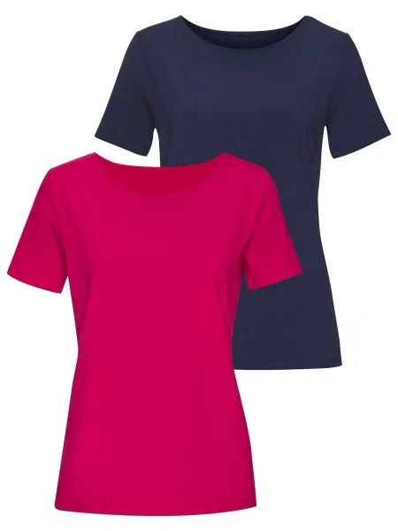 LASCANA Tricou bleumarin roșu