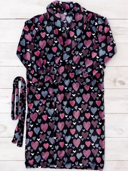 Халат Носи своє текстиль/поліестер сірий