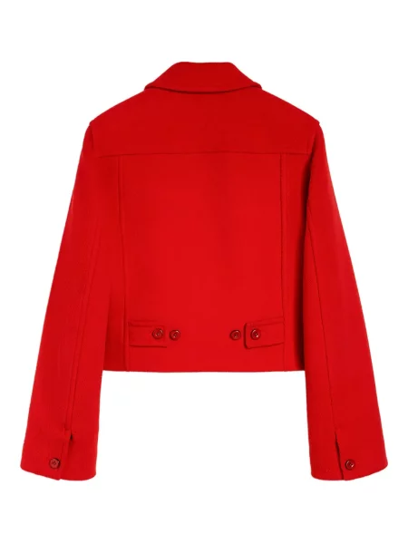 Geacă Jil Sander de lână roșu