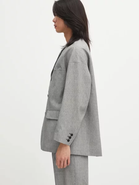 Visvim jachetă cu lână HAMMONS JKT SANTOME negru