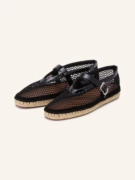 Alaïa Espadrilky / stříbrná černá