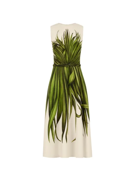 Rochie Oscar De La Renta de lână verde