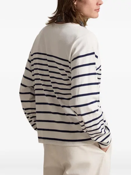 Gulerat șosete Polo Ralph Lauren de lână cu dungi negru