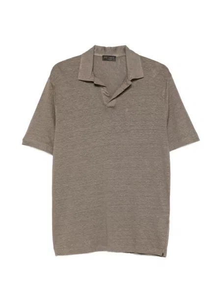 Tricou Dell'oglio cu decolteu în V maro