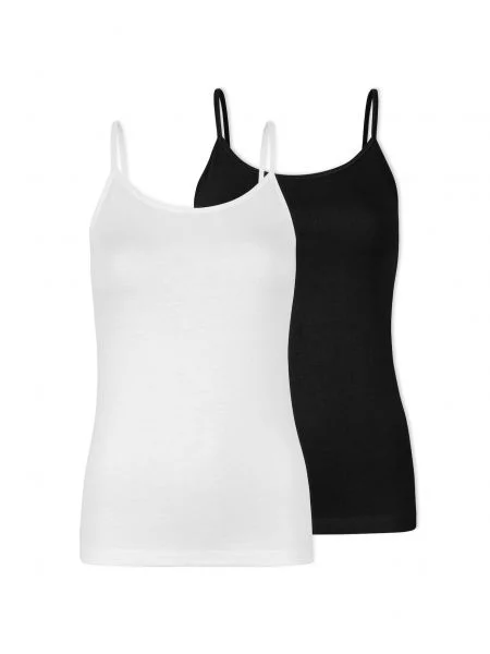 SNOCKS Top črna bela