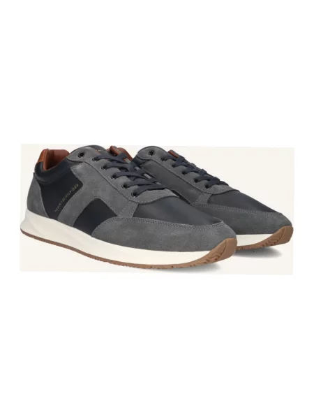 Sneakersy Tommy Hilfiger skórzane szare