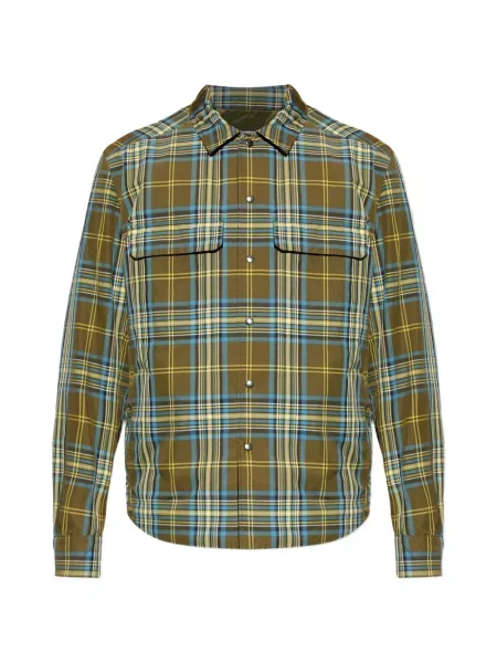 Kostkovaná košile Moncler zelená