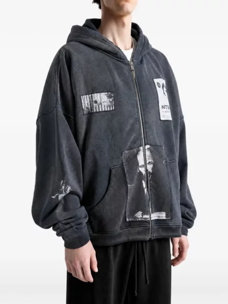 Hoodie Enfants Riches Déprimés με φθαρμένο εφέ γκρι
