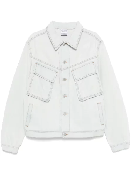 Τζιν μπουφάν Marcelo Burlon Bleach Denim Cargo Jacket Light Blue No μπλε